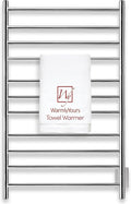 WarmlyYours Malta Heated Towel Rack, 11-Bar Electric Towel Warmer, Hardwired