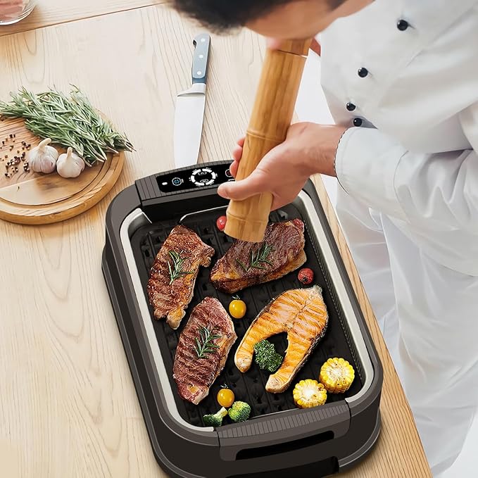 Indoor Smokeless Grill, Techwood 1500W Electric Indoor Grill