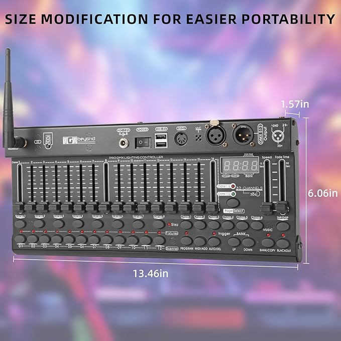 Ygybeyond Wireless DMX 384Controller, 384-channel, Controller, Dmx-384