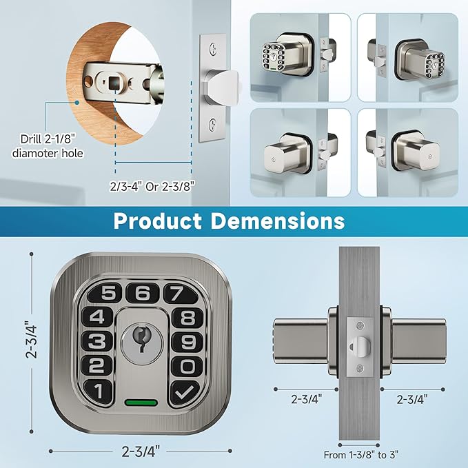 Fingerprint Door knob, Smart Biometric Door Lock