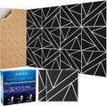 12 Pack 2-Layer Soundproof Wall Panels, 0.9lb/ft* High Density, Thicker 0.43 in