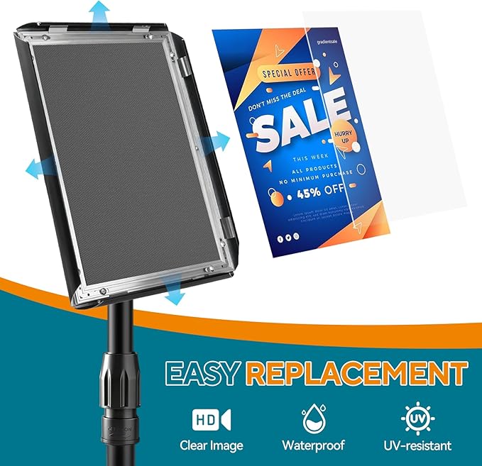 USCNC Sign Holder Stand 8.5x11 inch (2 Pack)