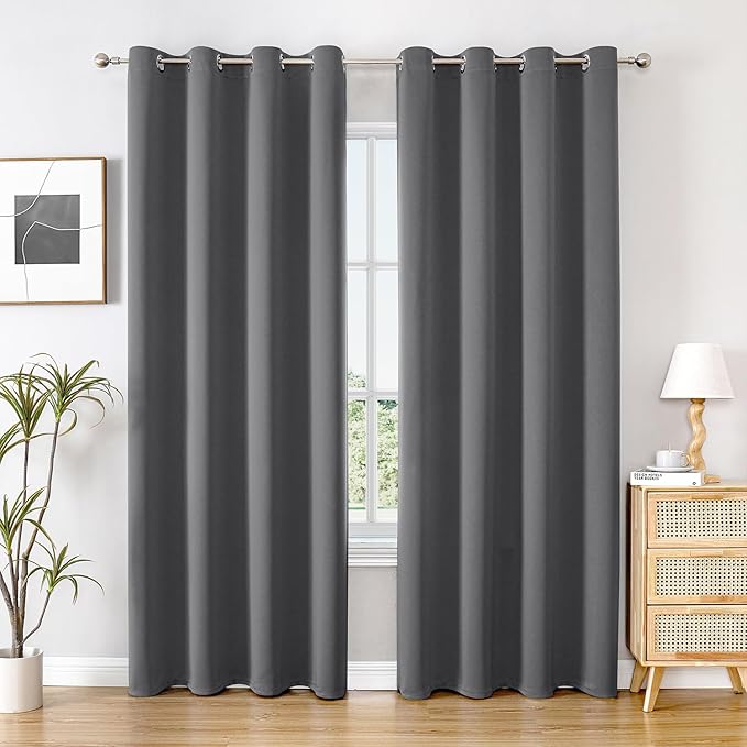 ChrisDowa Blackout Curtains 102 inches Long