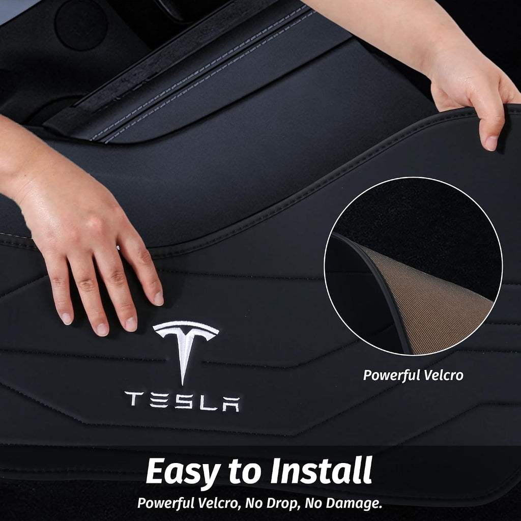 center console leather side anti-kick mats(2 pieces) designed showing dimensions