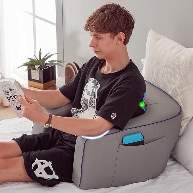 Reading Pillow for Gaming, Extra Large Laptop Pillow for Adult, Memory Foam Lap