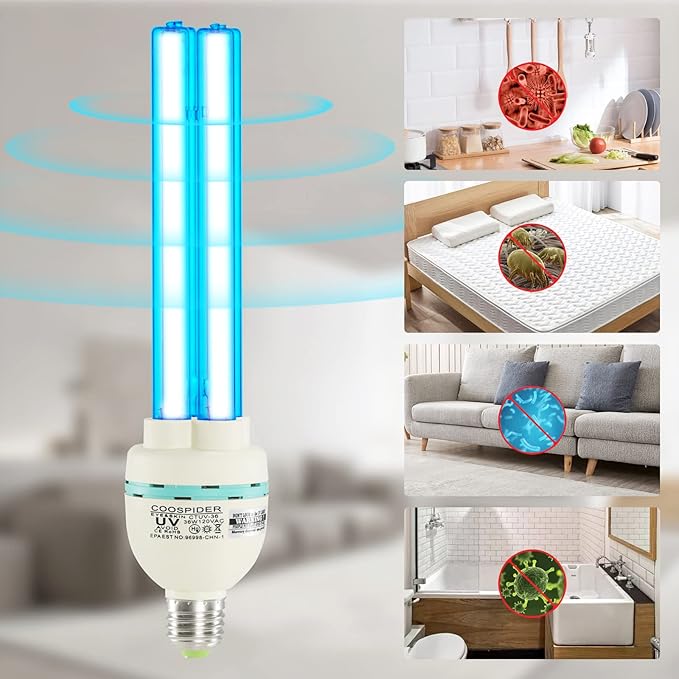 36 Watts UVC Light Bulb, UV Lamp