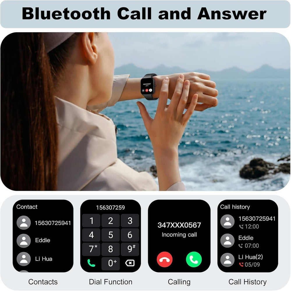 Fempoin Smart Watch for Women Men (Answer/Make Call),1.96" SmartWatch, F...