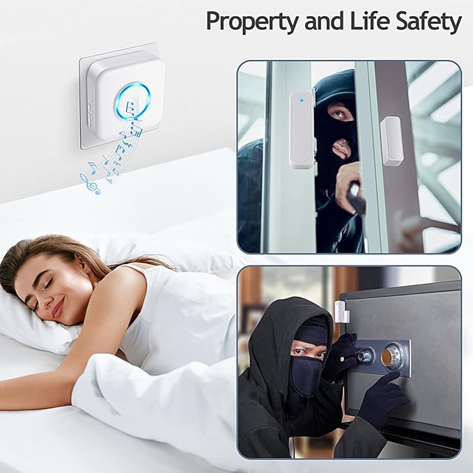 Door Chime, Satisure Door Sensor Chime When Door Opens, Door Entry Alarm