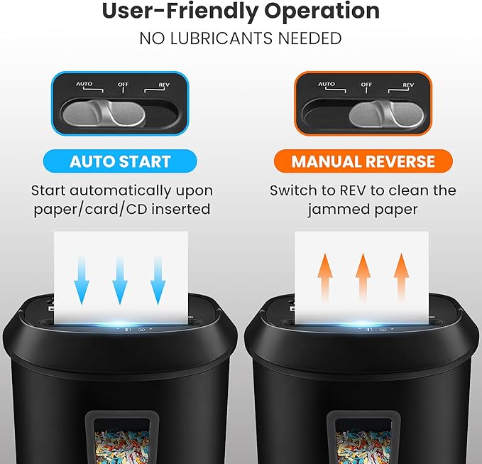 Paper Shredder 14-Sheet Cross-Cut Shredder
