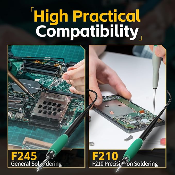 FNIRSI DWS-200 200W Precision Digital Soldering Station Kit,