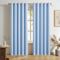 DUALIFE 108 Inch Length Blackout Curtains (2 Pieces)