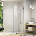 Bathroom Shower Door 30.5" W x 78.75" H, Frameless Fixed 3/8" Thick Clear