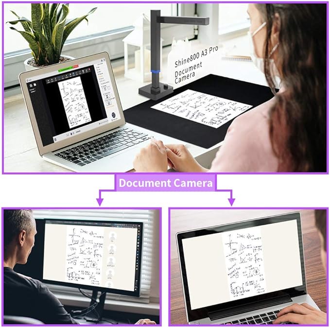 CZUR Shine800-A3-Pro Professional Height Adjustable USB Document Camera