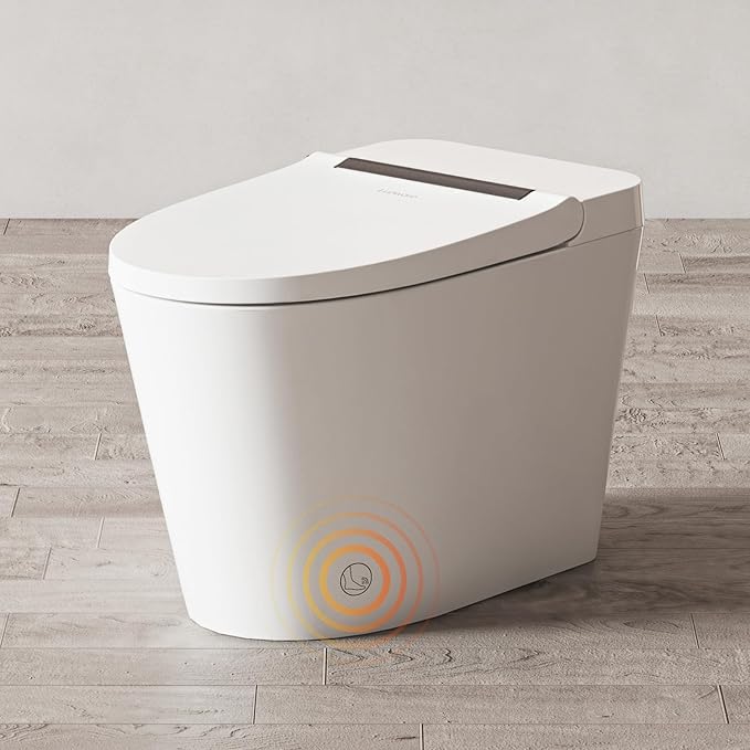 Luoware Smart Toilet Lite without Bidet, One Piece Elongated Modern Toilet