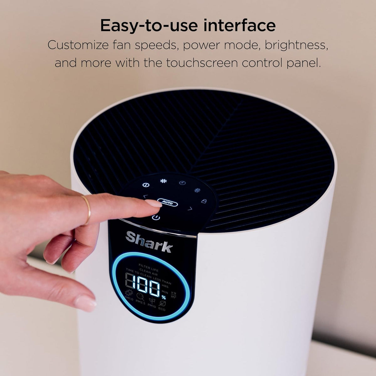 Shark Clean Sense Air Purifier with Pet Filter, HP102PET, White
