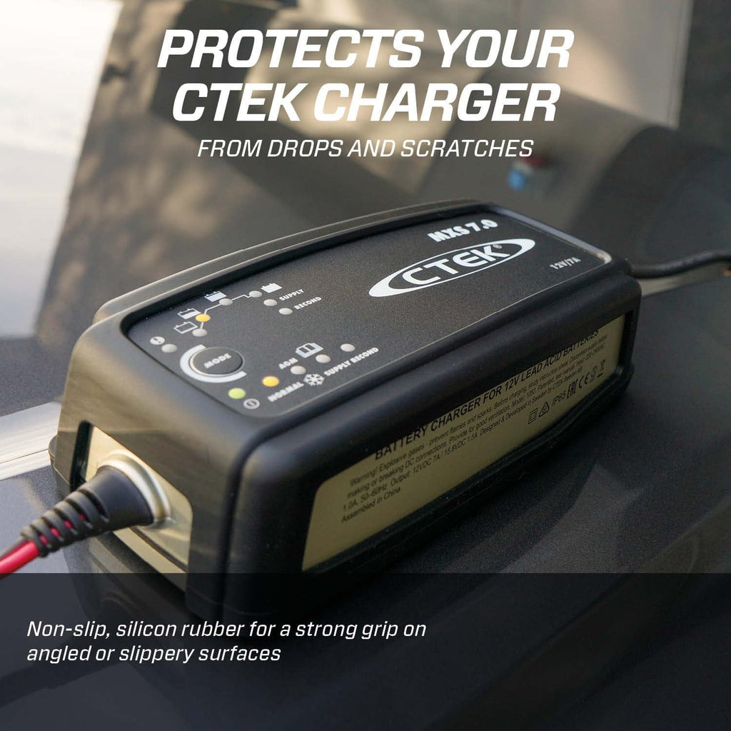 ctek bumper 100, protects your ctek battery charger, close-up detail