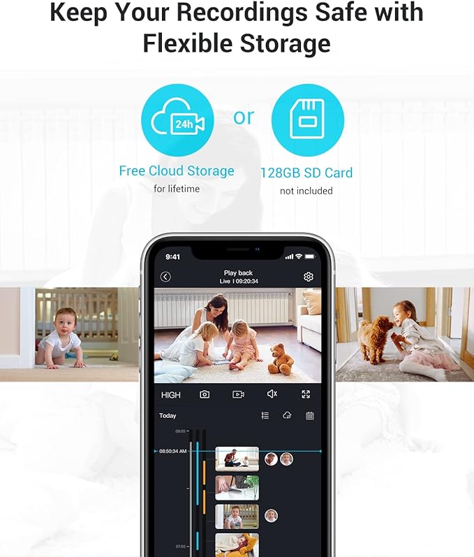 blurams 5G Indoor Cameras for Home Security, 2K Pet Camera