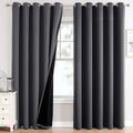 ChrisDowa 100% Blackout Curtains 84 inch Long