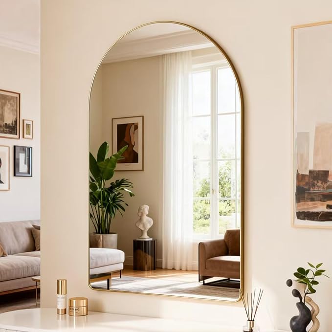 24x36 inch Gold Arched Mirror for Bathroom Vanity Mirror or Wall Decor Arch