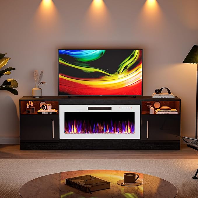 VITESSE TV Stand Fireplace