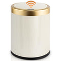 Pukomc Bathroom Trash Can with Lid，3.5 Gallon Motion Sensor Waterproof