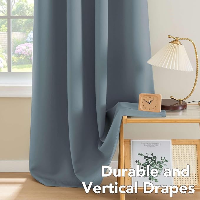 H.VERSAILTEX Elegant Grommet Blackout Thermal Insualted Solid Curtains/Drapes (Set of 2)