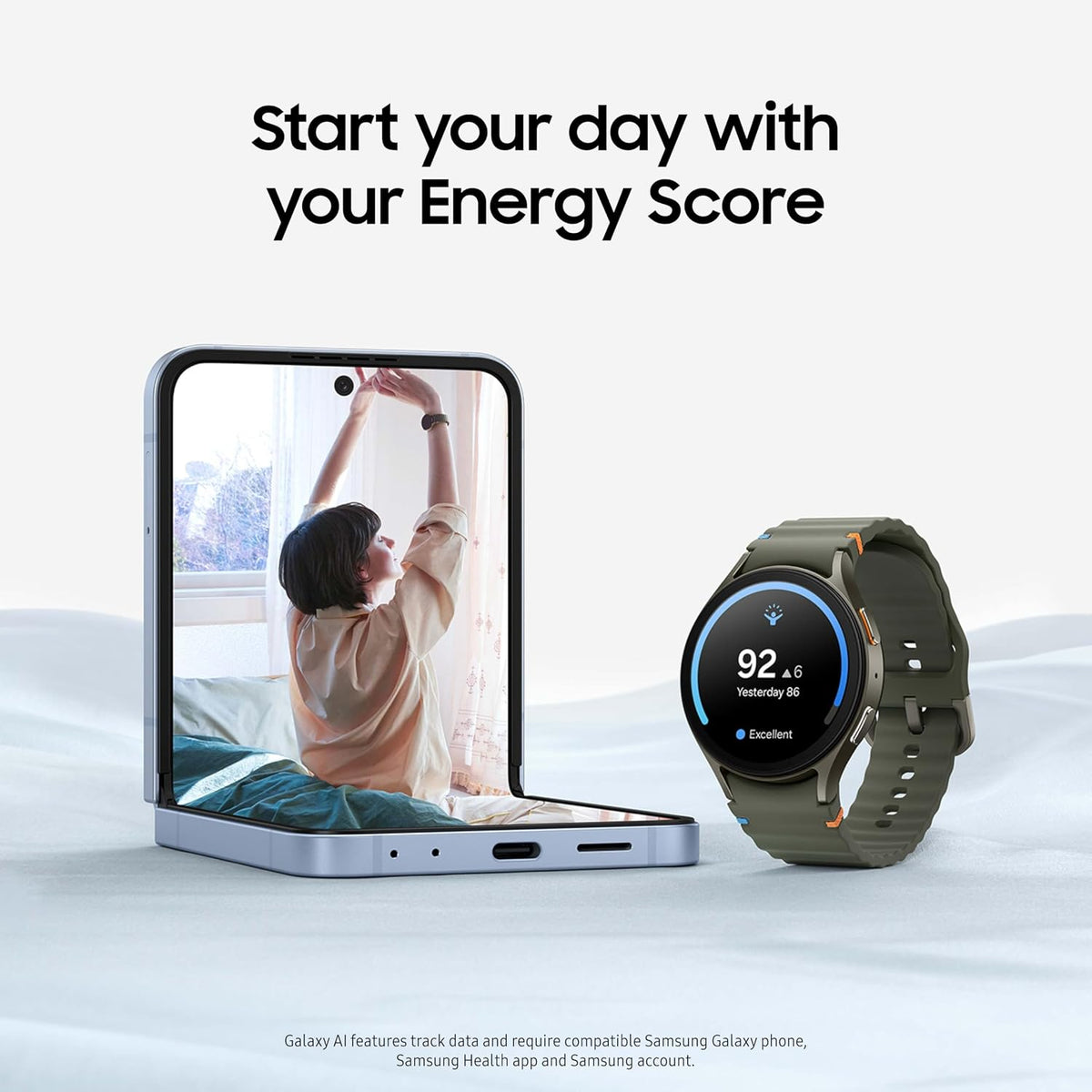 samsung galaxy watch 7 40mm bluetooth ai smartwatch, side view