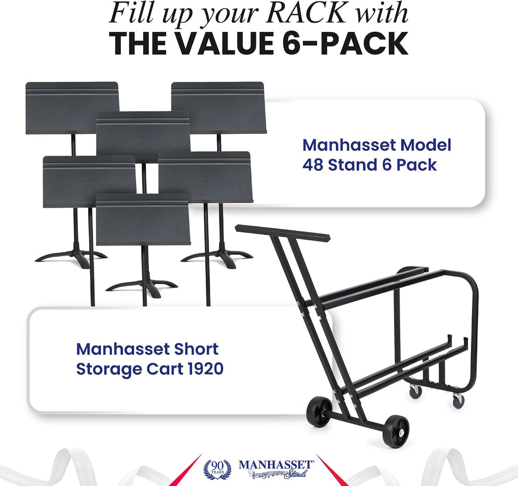 Manhasset 1920 Short Storage Cart for 12 Music Stands