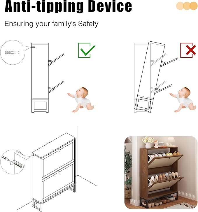 AVZEAR Freestanding Shoe Organizer