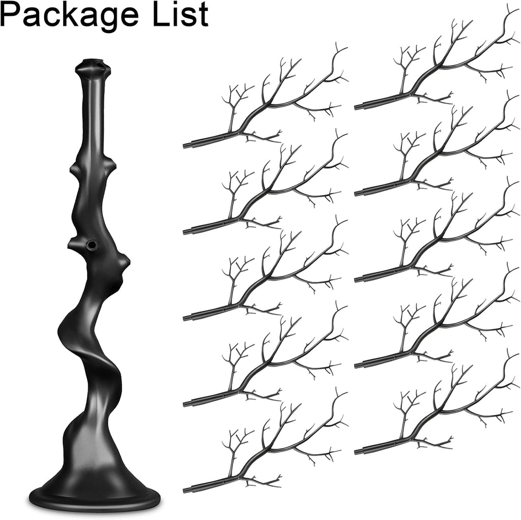 Jetec Halloween Christmas Tree Centerpieces Table 30 in Manzanita, Black
