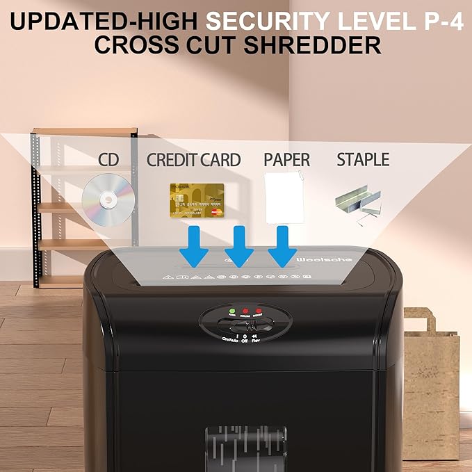 Paper Shredder, 16-Sheet Cross Cut