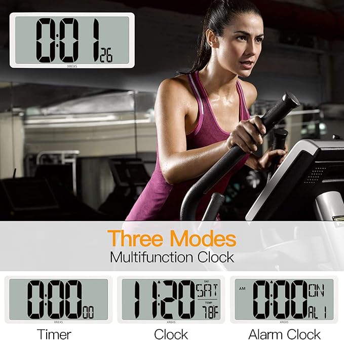 XREXS Large Digital Wall Clock