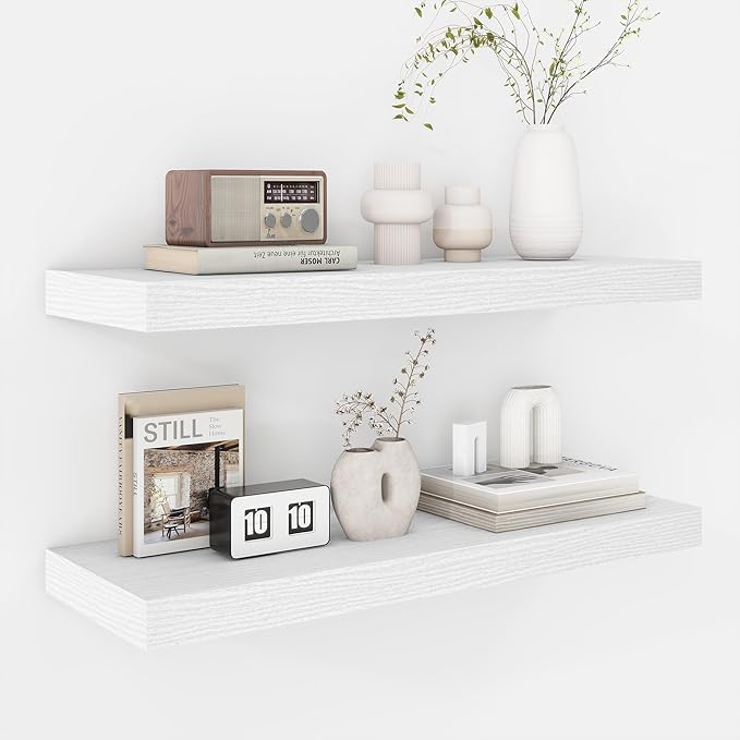 Fun Memories 24 Inch Floating Shelves (2 Pack)