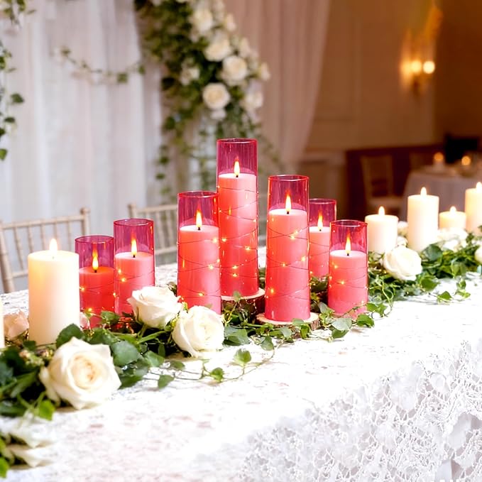 Flickering Flameless LED Candles, Battery Operated Candles 9 Pcs