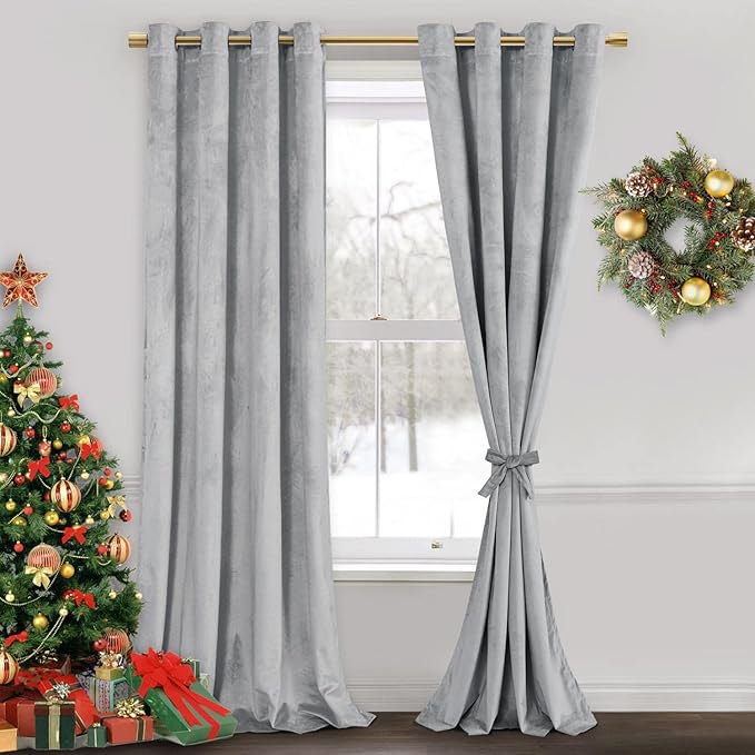 JIUZHEN Extra Long Velvet Curtains