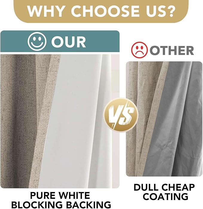 H.VERSAILTEX 100% Blackout Curtains