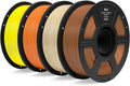 ELEGOO PLA 3D Printer Filament Bundle 4KG Brown/Beige/Orange/Yellow