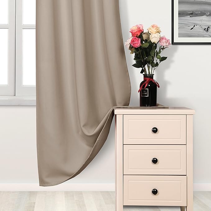 DWCN Blackout Curtains for Living Room, Room Darkening Thermal Insulated