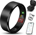 Smart Health Ring Fitness Tracker for Men Women, New Black 7