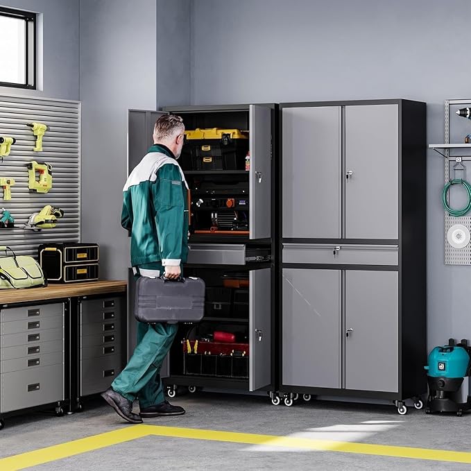 Letaya Metal Garage Storage Cabinet