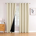ChrisDowa 100% Blackout Curtains 80 inch Long