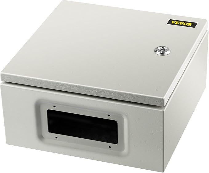 VEVOR NEMA Steel Enclosure, IP66 Waterproof & Dustproof, Outdoor/Indoor