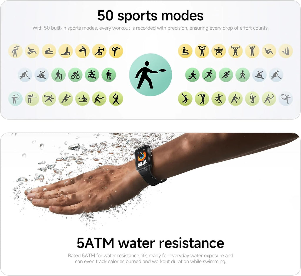 xiaomi smart band 11 active fitness tracker, 1.47" on a desk or shelf