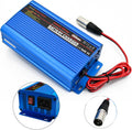 Unocho 24V 5A Battery Charger 4-Stage Smart Lead-Acid Charger with 3-Pin XLR Connector Power Switch and LED Display for Wheelchairs Mobility Scooters AGM Gel SLA VRLA