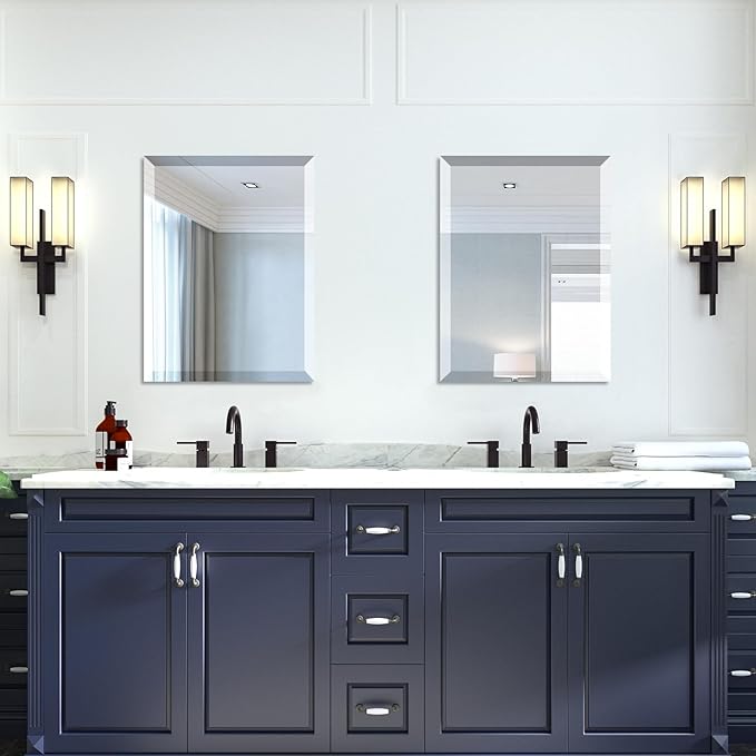 Mirrorons Beveled Mirror, Bathroom Mirrors