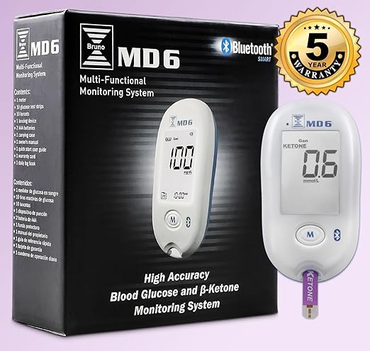 Bruno MD6 Blood Ketone & Glucose Monitoring System | Track Your Ketones &
