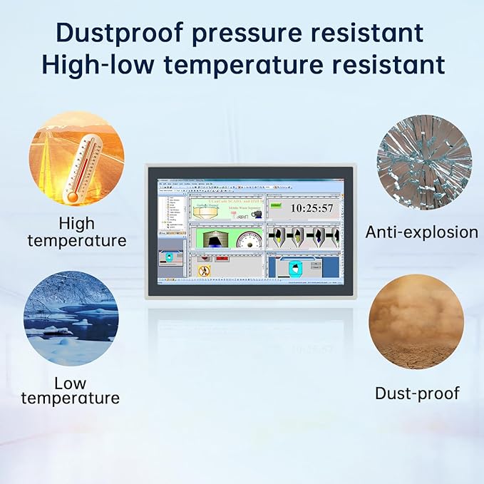 21.5-Inch Industrial Touch Screen Monitor, Ratio 16:9 Embedded PCAP Touchscreen