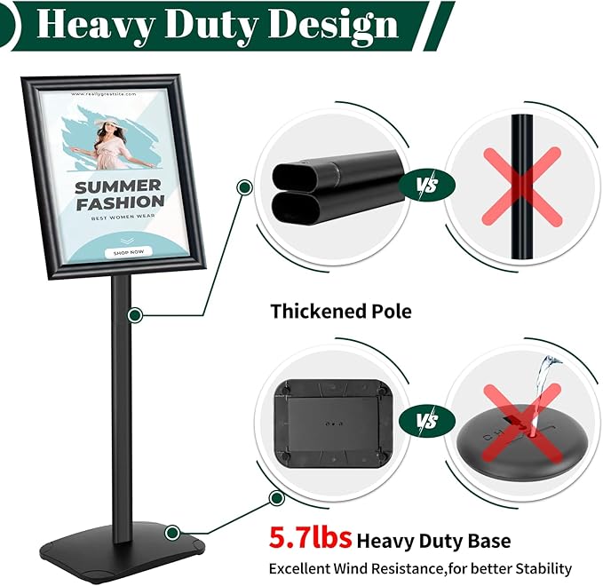 Heavy Duty Pedestal Sign Holder