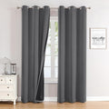 ChrisDowa 100% Blackout Curtains 72 inch Long