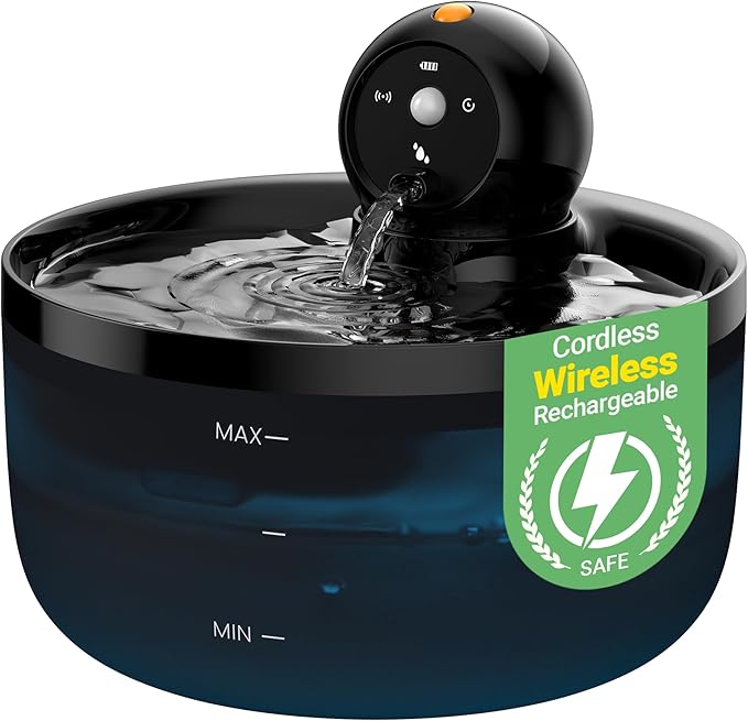Cat Water Fountain Wireless Cordless: Cat Fountain